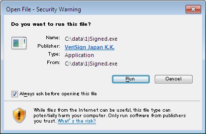 Known developer - valid developer certificate