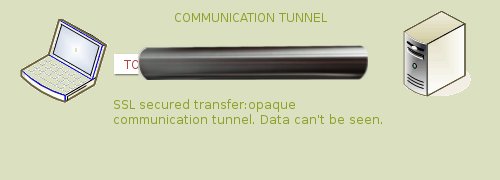 Transport de données sécurisé via un certificat SSL : opacité du canal de communication